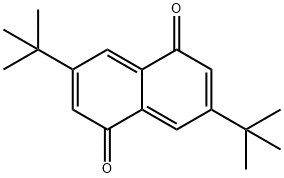 3,7-ジ-tert-ブチルナフタレン-1,5-ジオン 化学構造式