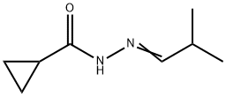 Cyclopropanecarboxylic acid, (2-methylpropylidene)hydrazide (9CI) Structure