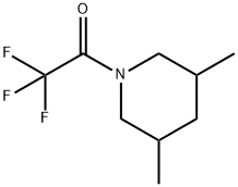 Piperidine, 3,5-dimethyl-1-(trifluoroacetyl)- (9CI) 化学構造式