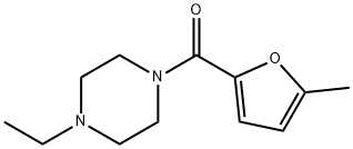 Piperazine, 1-ethyl-4-[(5-methyl-2-furanyl)carbonyl]- (9CI) Structure