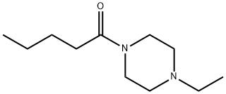 Piperazine, 1-ethyl-4-(1-oxopentyl)- (9CI) Structure