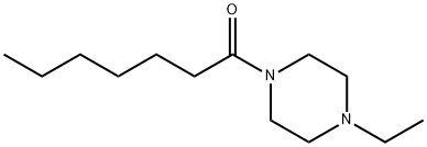 Piperazine, 1-ethyl-4-(1-oxoheptyl)- (9CI),545371-76-4,结构式