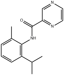 Pyrazinecarboxamide, N-[2-methyl-6-(1-methylethyl)phenyl]- (9CI) Structure