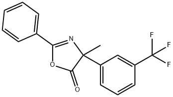 5(4H)-Oxazolone,  4-methyl-2-phenyl-4-[3-(trifluoromethyl)phenyl]-,545377-46-6,结构式