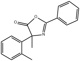 5(4H)-Oxazolone,  4-methyl-4-(2-methylphenyl)-2-phenyl-,545377-49-9,结构式