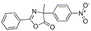 5(4H)-Oxazolone,  4-methyl-4-(4-nitrophenyl)-2-phenyl- Structure