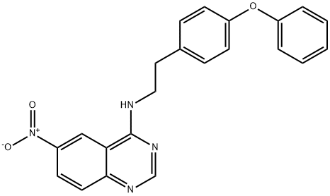 6-Nitro-4-(4-phenoxyphenylethylaMino)quinazoline Structure