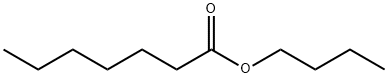 エナント酸ブチル 化学構造式