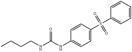 3-[4-(benzenesulfonyl)phenyl]-1-butyl-urea,5454-36-4,结构式