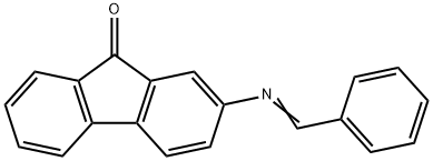 2-(benzylideneamino)fluoren-9-one 化学構造式