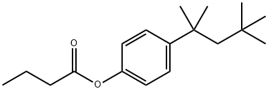 [4-(2,4,4-trimethylpentan-2-yl)phenyl] butanoate 化学構造式