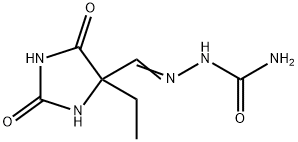 [(4-ethyl-2,5-dioxo-imidazolidin-4-yl)methylideneamino]urea,5454-67-1,结构式