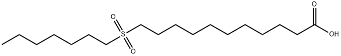 11-heptylsulfonylundecanoic acid,5454-92-2,结构式