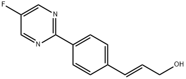 2-Propen-1-ol,3-(5-fluoro-2-pyrimidinyl)-,(2E)-(9CI),545421-28-1,结构式