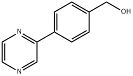 [4-(2-吡嗪基)苯基]甲醇 结构式