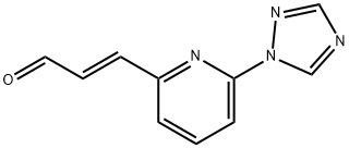 2-Propenal,3-[6-(1H-1,2,4-triazol-1-yl)-2-pyridinyl]-,(2E)-(9CI) 结构式