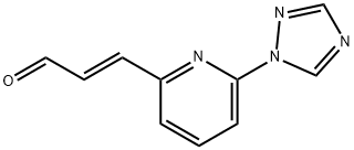 2-Propenal,3-[6-(1H-1,2,4-triazol-1-yl)-2-pyridinyl]-,(2E)-(9CI) Structure