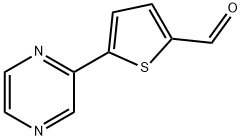 5-(PYRAZIN-2-YL)THIOPHENE-2-CARBALDEHYDE Struktur