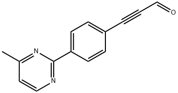 2-Propynal, 3-(4-methyl-2-pyrimidinyl)- (9CI) 化学構造式