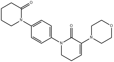 3-Morpholino-1-(4-(2-oxopiperidin-1-yl)phenyl)-5,6-dihydropyridin-2(1H)-one Structure