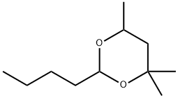 2-丁基-4,4,6-三甲基-1,3-二氧代环己烷 结构式