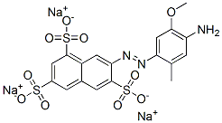 7-(4-Amino-5-methoxy-2-methylphenylazo)-1,3,6-naphthalenetrisulfonic acid trisodium salt|