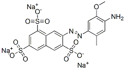 7-(4-Amino-5-methoxy-2-methylphenylazo)-1,3,6-naphthalenetrisulfonic acid trisodium salt Structure