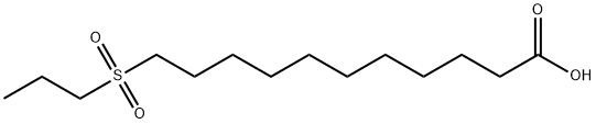 11-propylsulfonylundecanoic acid Structure