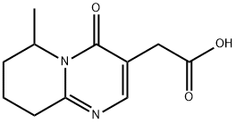 6,7,8,9-Tetrahydro-6-methyl-4-oxo-4H-pyrido[1,2-a]pyrimidine-3-acetic acid Struktur