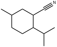 Cyclohexanecarbonitrile, 5-methyl-2-(1-methylethyl)- (9CI) Structure
