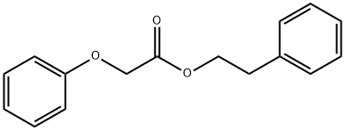 2-phenylethyl phenoxyacetate Struktur