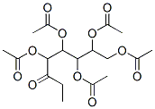 (1,2,4,5-tetraacetyloxy-6-oxo-octan-3-yl) acetate Struktur