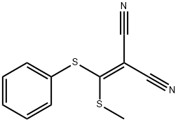 2-[(Methylthio)(phenylthio)methylene]malononitrile,54561-69-2,结构式