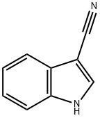 1H-インドール-3-カルボニトリル 化学構造式