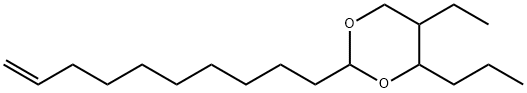 2-dec-9-enyl-5-ethyl-4-propyl-1,3-dioxane,5457-50-1,结构式