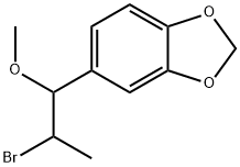 5-(2-bromo-1-methoxy-propyl)benzo[1,3]dioxole 化学構造式