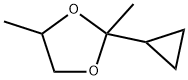 2-cyclopropyl-2,4-dimethyl-1,3-dioxolane Struktur