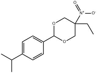 5-ethyl-5-nitro-2-(4-propan-2-ylphenyl)-1,3-dioxane|