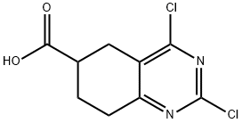 2,4-dichloro-5,6,7,8-tetrahydroquinazoline-6-carboxylic acid Struktur