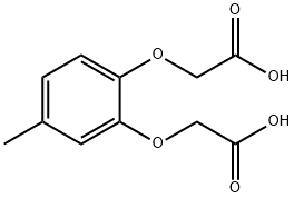 2,2'-[(4-メチル-1,2-フェニレン)ビスオキシ]二酢酸 化学構造式