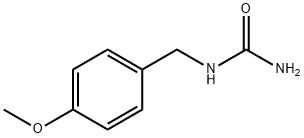 N-(4-甲氧基苄基)脲 结构式