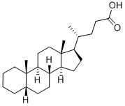 5Β-コラン酸 化学構造式