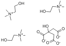 胆碱柠檬酸盐,546-63-4,结构式