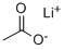 Lithium acetate Struktur