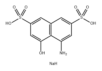 8-氨基-1-萘酚-3,6-二磺酸单钠盐,5460-09-3,结构式