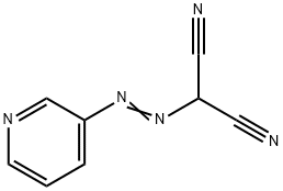 2-pyridin-3-yldiazenylpropanedinitrile 化学構造式