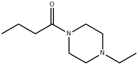Piperazine, 1-ethyl-4-(1-oxobutyl)- (9CI) Structure