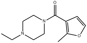 Piperazine, 1-ethyl-4-[(2-methyl-3-furanyl)carbonyl]- (9CI) Struktur