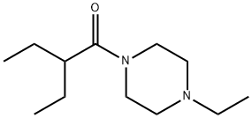 Piperazine, 1-ethyl-4-(2-ethyl-1-oxobutyl)- (9CI) Structure