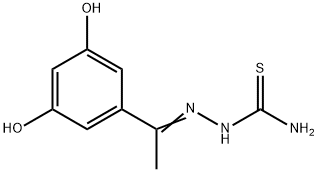 Hydrazinecarbothioamide, 2-[1-(3,5-dihydroxyphenyl)ethylidene]- (9CI) Structure